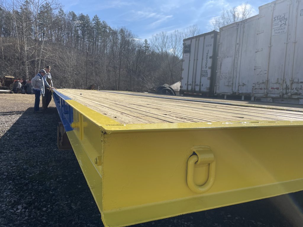 Photo of corner of a Stress-Laminated Timber Bridge